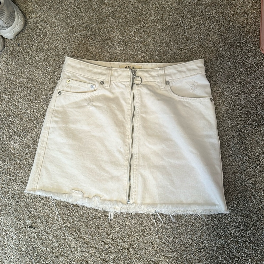 Free people white skirt